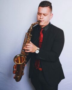 Saxophonist Chris Garcia.
